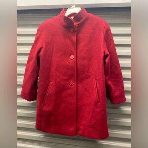 Kristen Blake red 3 button wool jacket.
